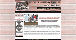 Desktop Screenshot of mcclainsmuttonbusters.com